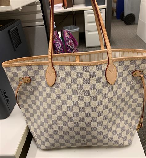 louis vuitton neverfull damier azur real vs fake|louis vuitton damier azur artsy.